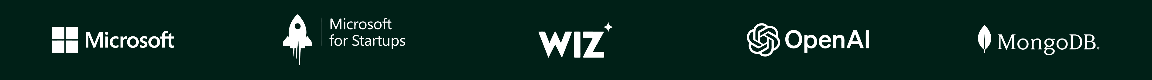 Microsoft, Microsoft for Startups, WIZ, OpenAI, MongoDB